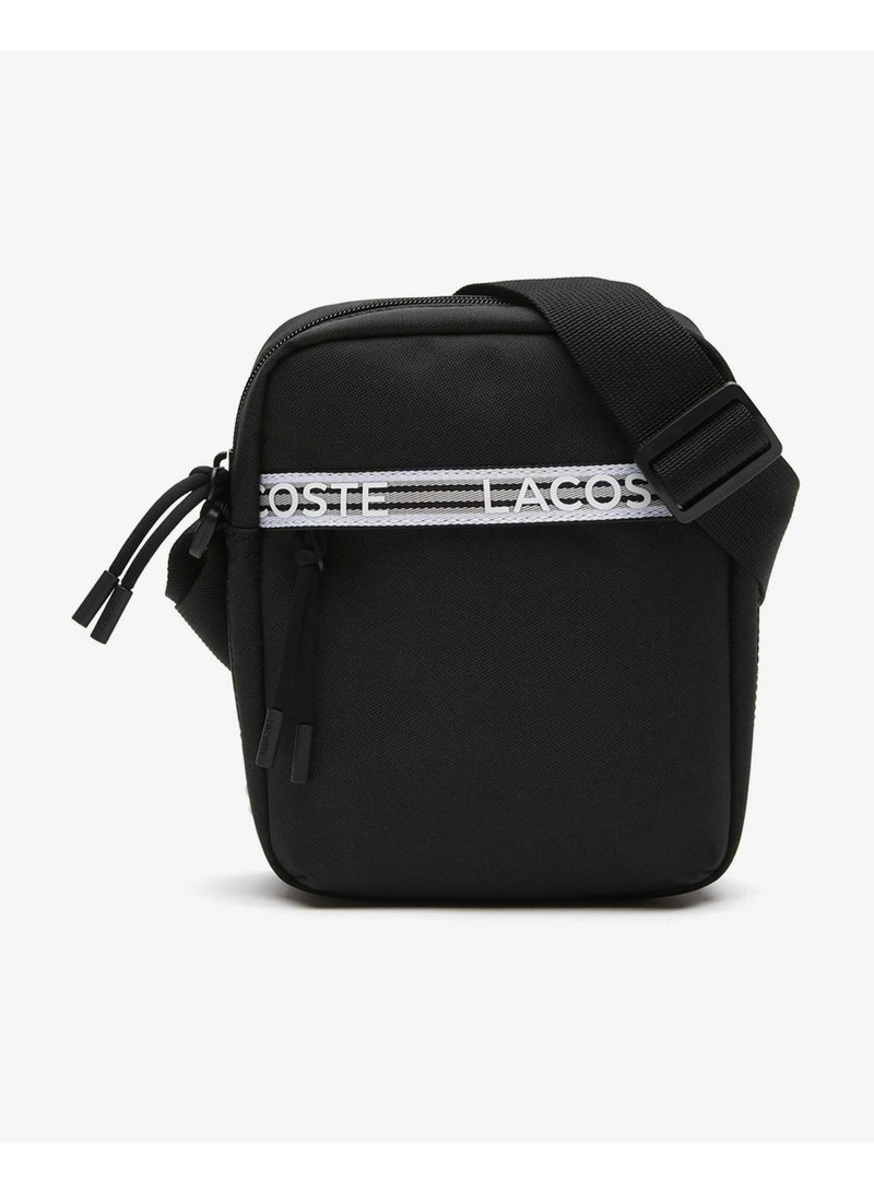 Lacoste Men’s Neocroc Recycled Fiber Vertical Messenger Bag - Image 1